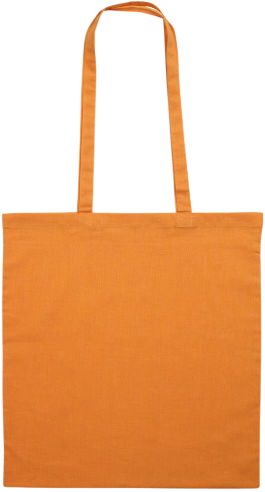 Love Knows No Limits Design - Premium colored cotton tote bag_ORANGE_back