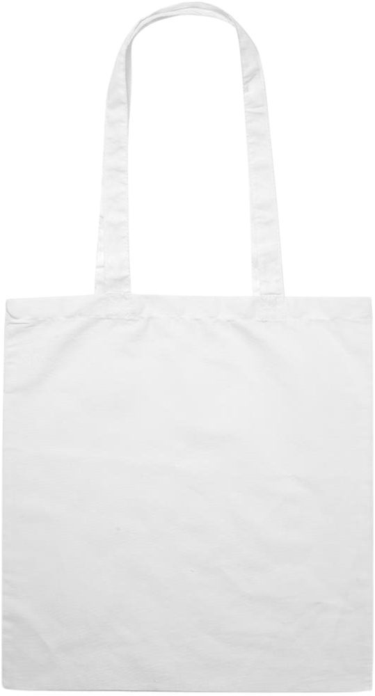Love Knows No Limits Design - Premium colored cotton tote bag_WHITE_back