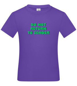 Do Not Return to Sender Design - Basic kids t-shirt