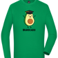 Graduation Bravocado Design - Comfort men's long sleeve t-shirt_MEADOW GREEN_front