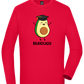 Graduation Bravocado Design - Comfort men's long sleeve t-shirt_RED_front