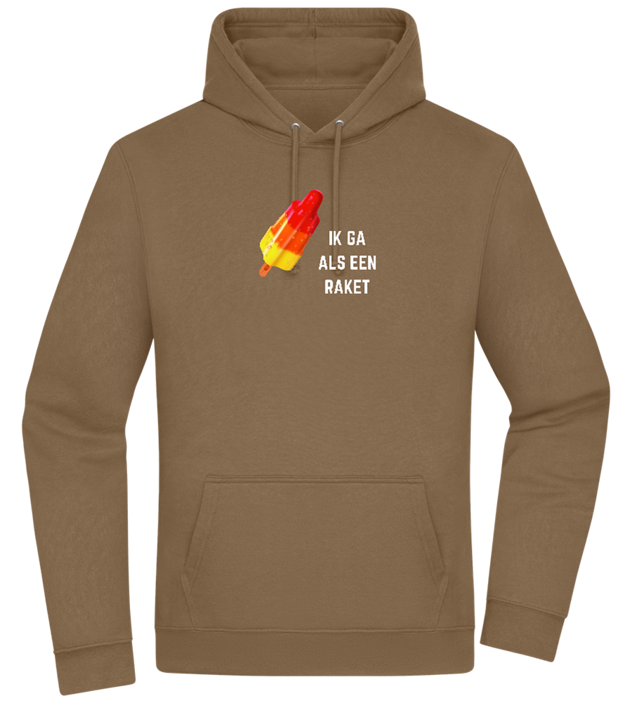 Ik Ga Als Een Raket Design - Premium Essential Unisex Hoodie_ARMY_front