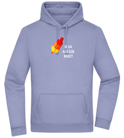 Ik Ga Als Een Raket Design - Premium Essential Unisex Hoodie_BLUE_front