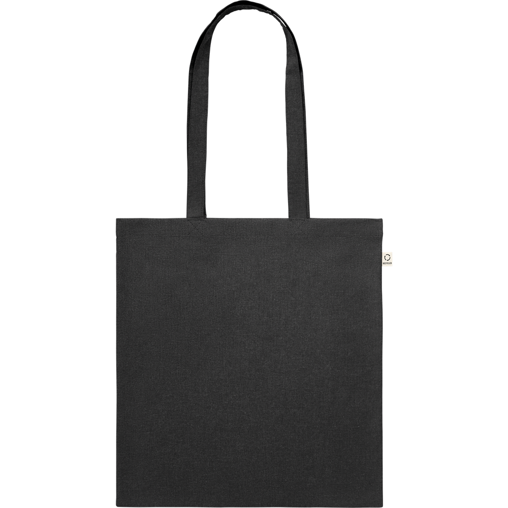 Recycled Cotton Shopping Bag (Black)_BLACK_front