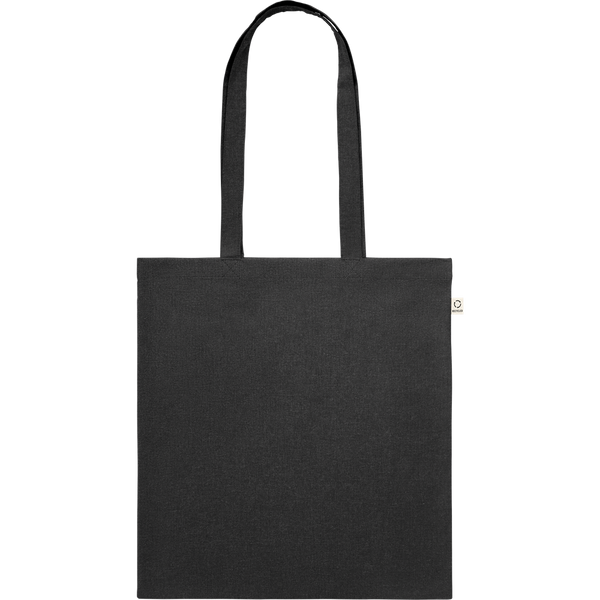Recycled Cotton Shopping Bag (Black)_BLACK_front