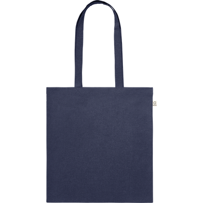 Recycled Cotton Shopping Bag (Black)_BLUE_front