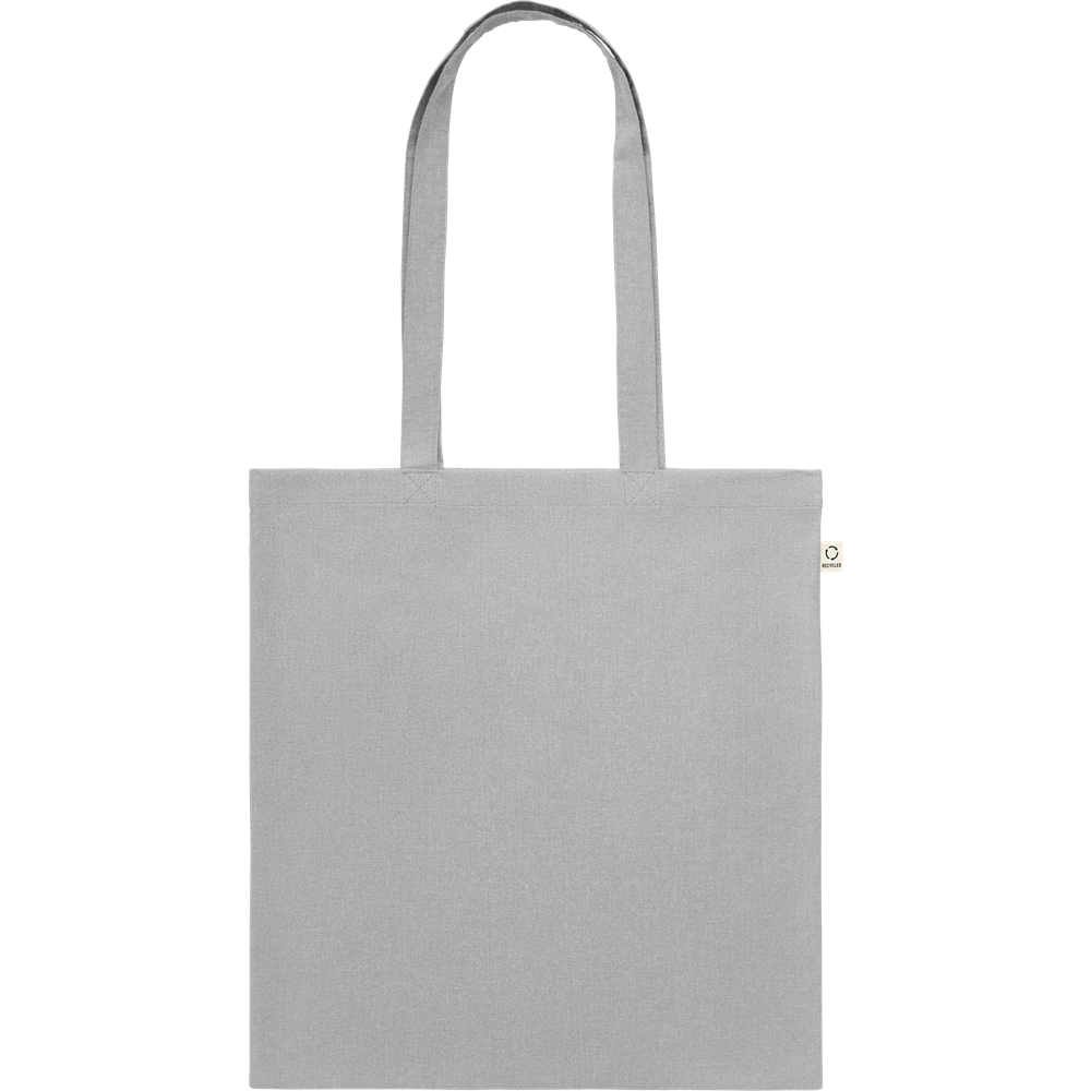 Recycled Cotton Shopping Bag (Black)_GREY_front