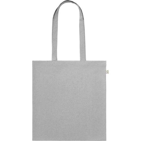 Recycled Cotton Shopping Bag (Black)_GREY_front
