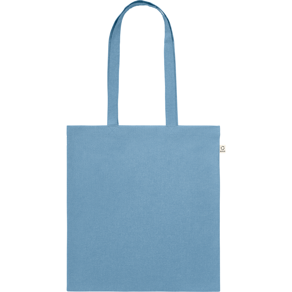 Recycled Cotton Shopping Bag (Black)_PETROL_front