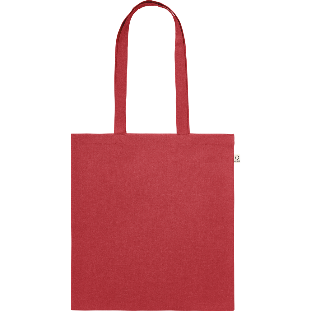 Recycled Cotton Shopping Bag (Black)_RED_front