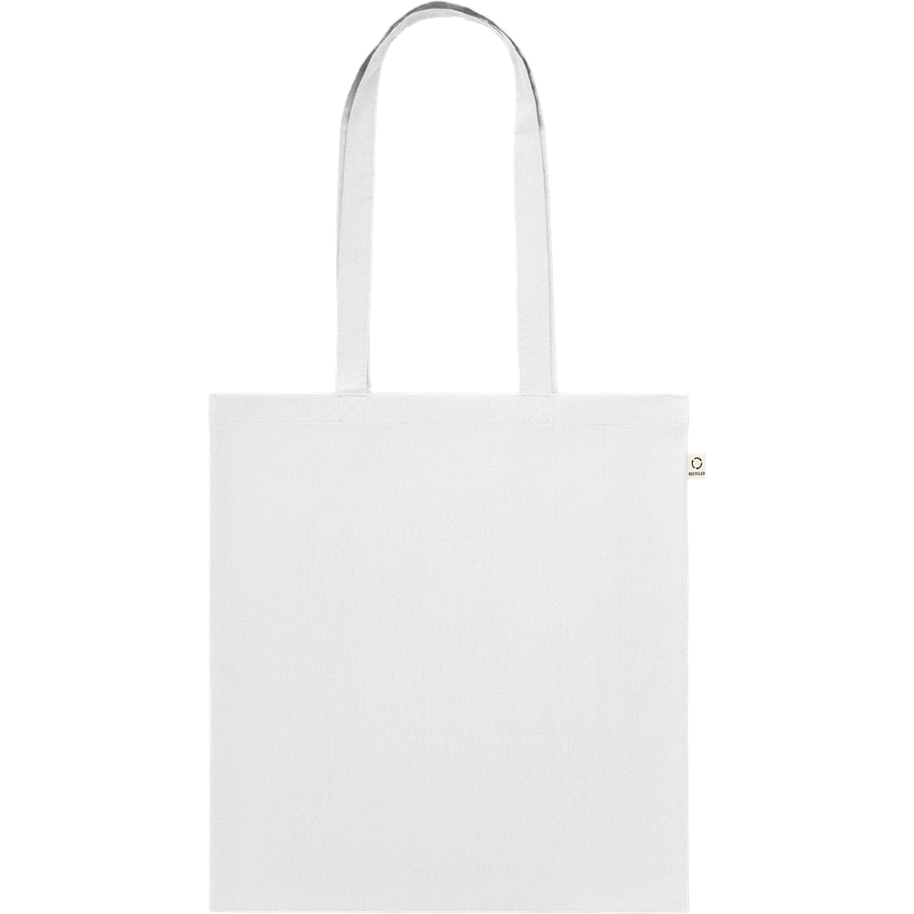 Recycled Cotton Shopping Bag (Black)_WHITE_front