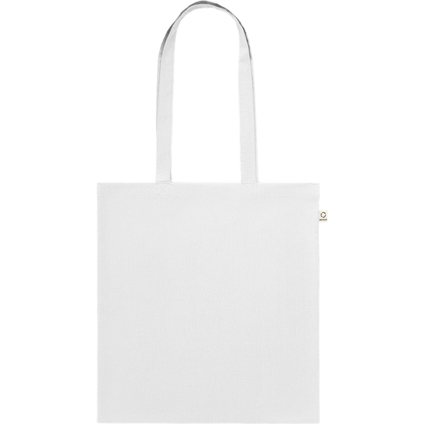 Recycled Cotton Shopping Bag (Black)_WHITE_front