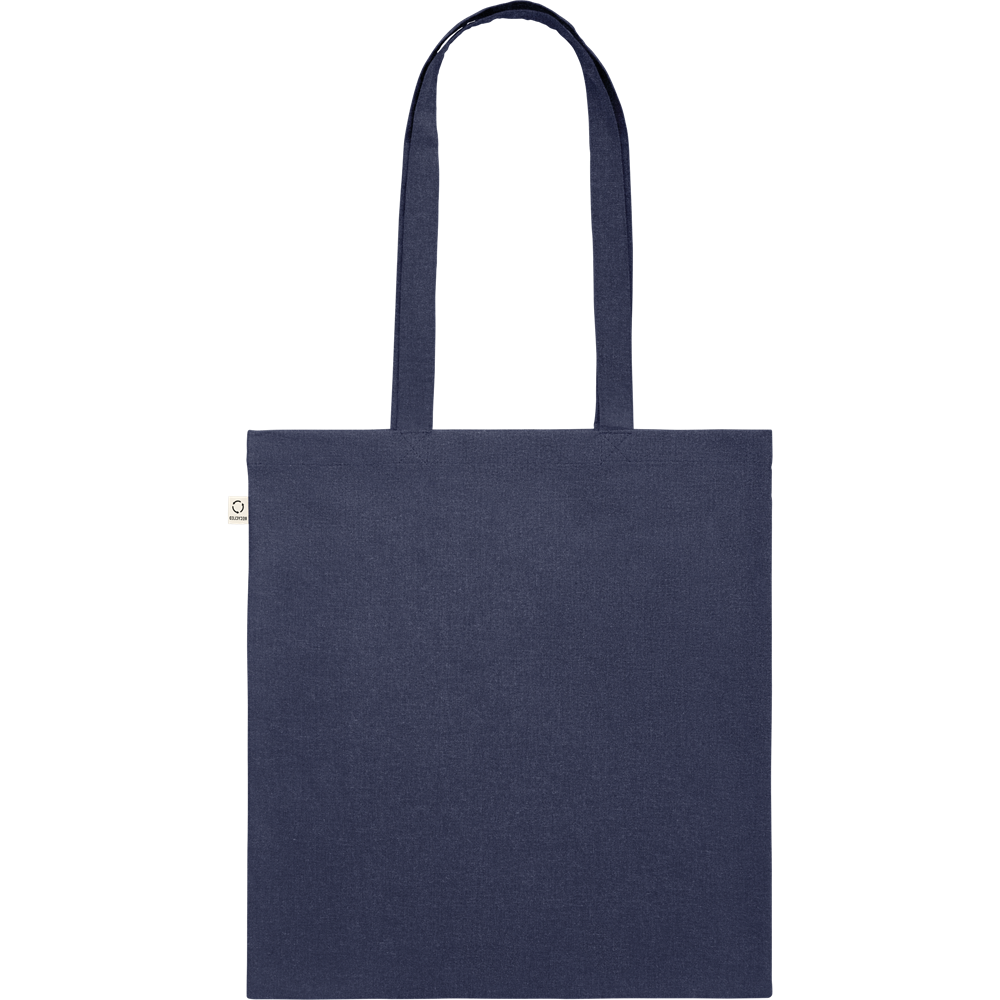Recycled Cotton Shopping Bag (Black)_BLUE_back
