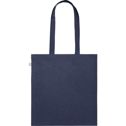 Recycled Cotton Shopping Bag (Black)_BLUE_back