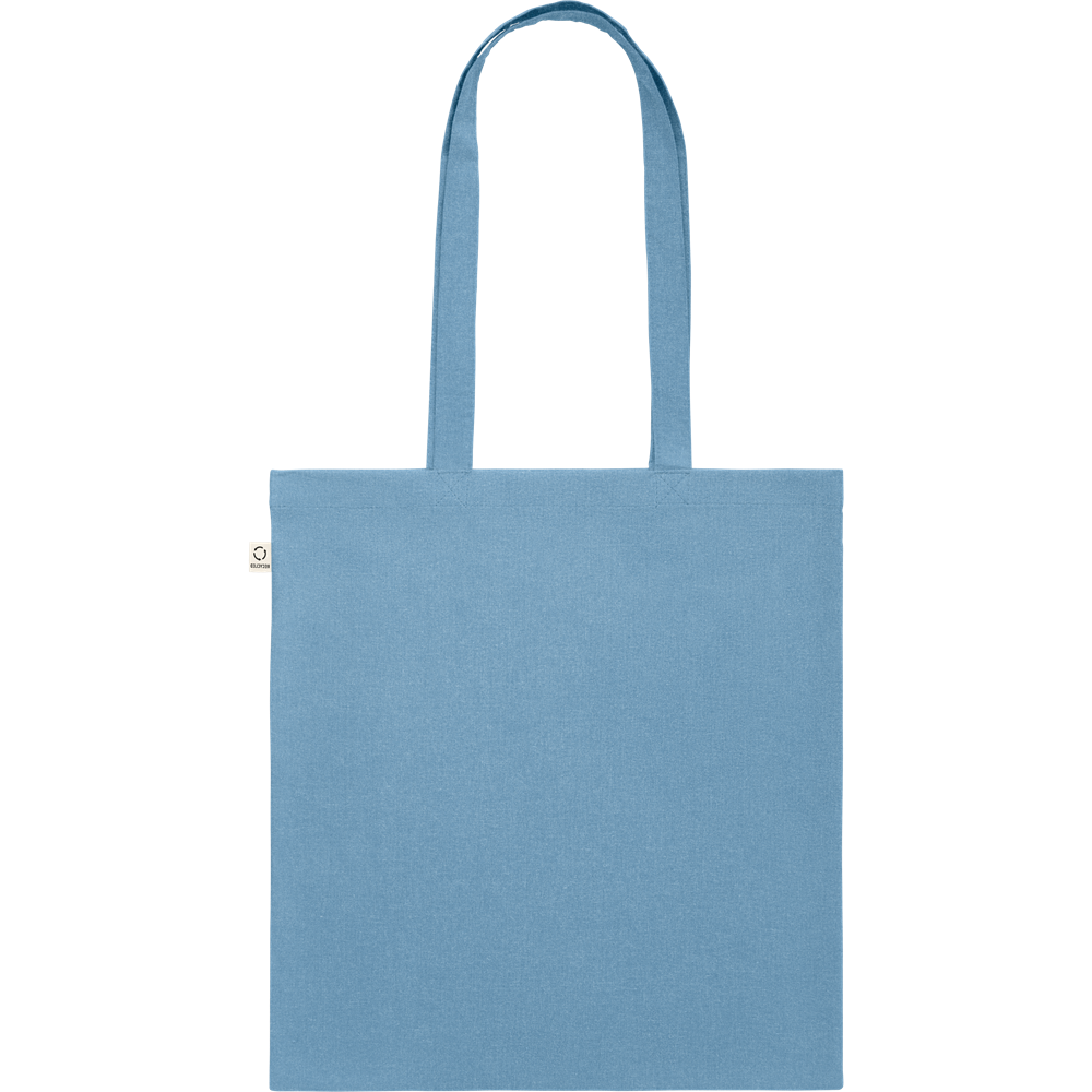 Recycled Cotton Shopping Bag (Black)_PETROL_back