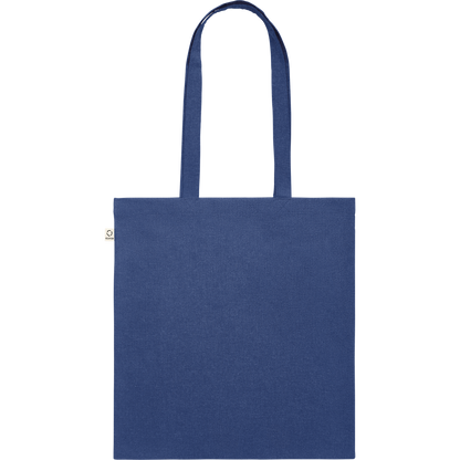 Recycled Cotton Shopping Bag (Black)_ROYAL BLUE_back