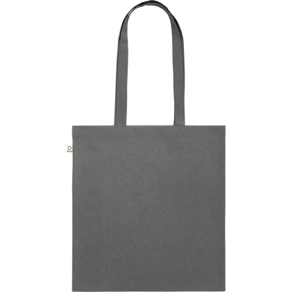 Recycled Cotton Shopping Bag (Black)_STONE GREY_back