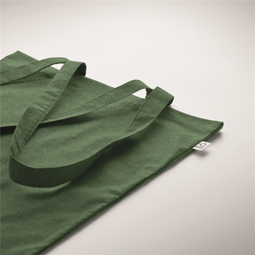 Recycled Cotton Shopping Bag (Black)_DARK GREEN_DETAILEDIMAGE_back_1