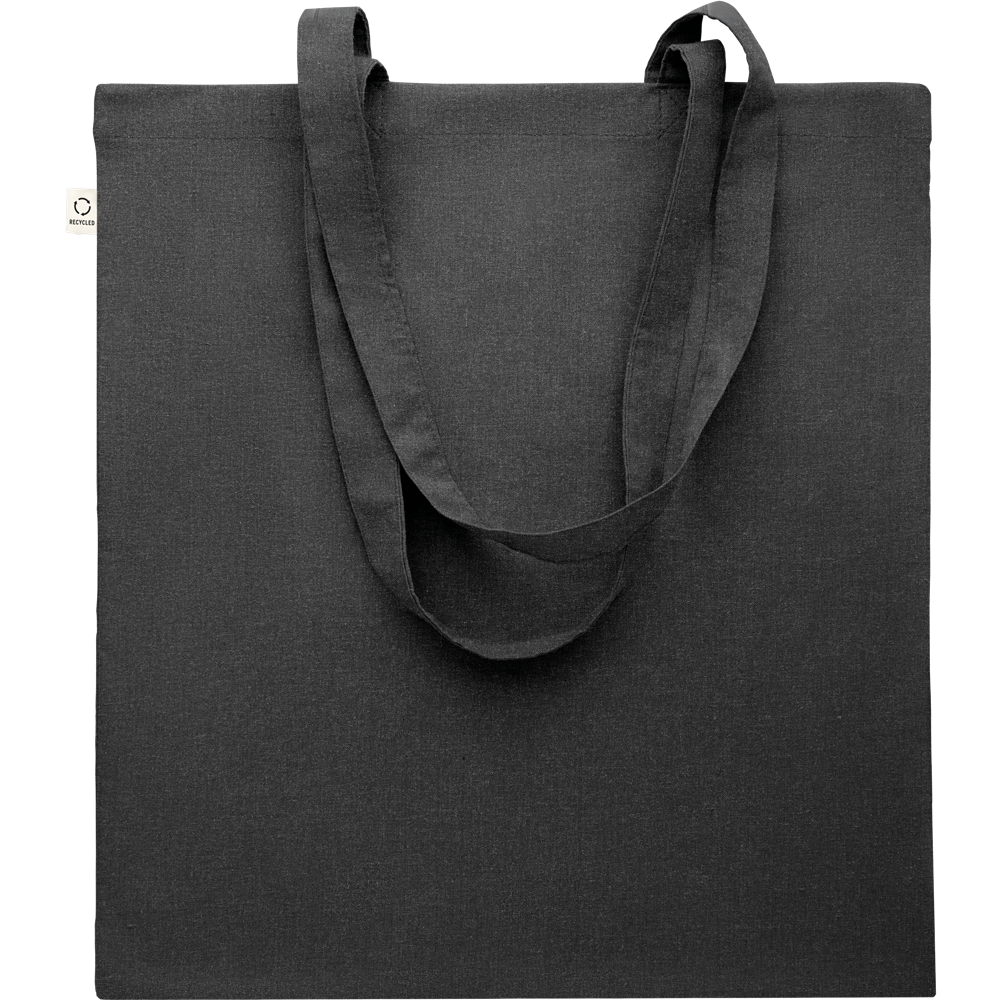 Recycled Cotton Shopping Bag (Black)_BLACK_DETAILEDIMAGE_front_2