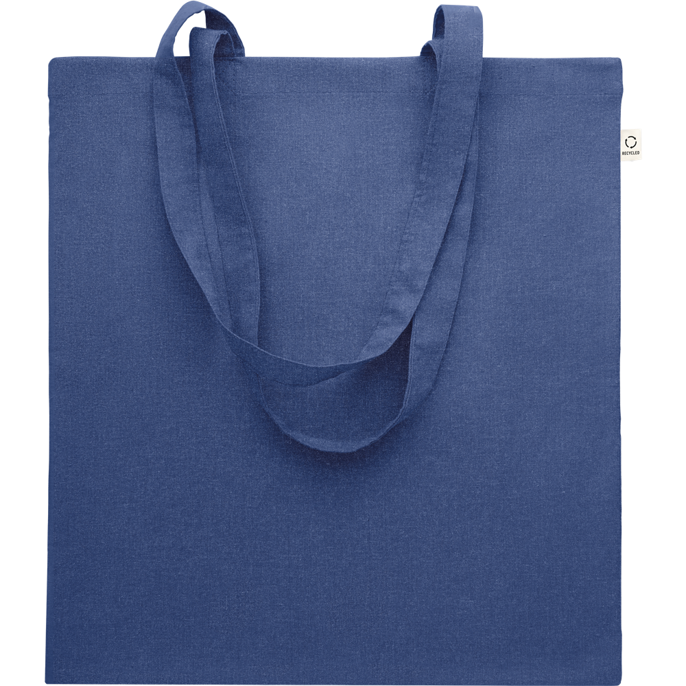 Recycled Cotton Shopping Bag (Black)_ROYAL BLUE_DETAILEDIMAGE_front_1