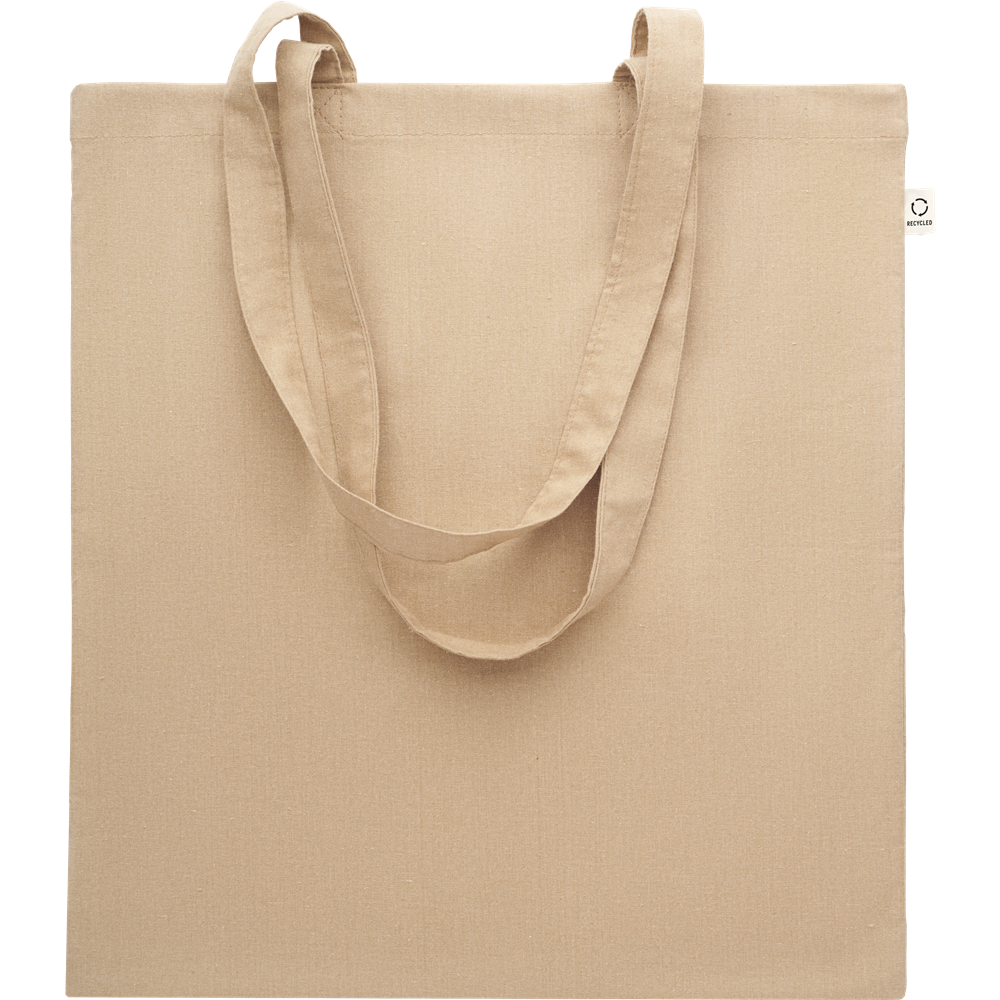 Recycled Cotton Shopping Bag (Black)_KHAKI_DETAILEDIMAGE_front_1