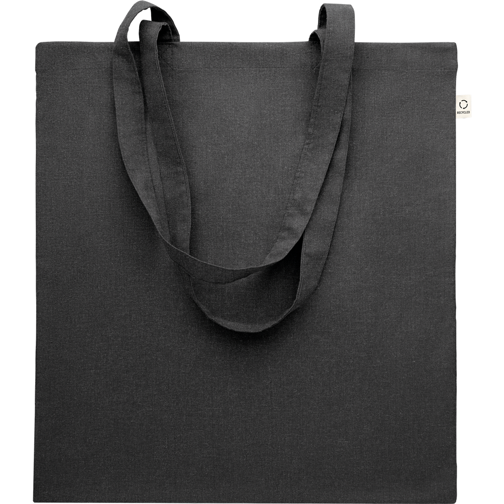 Recycled Cotton Shopping Bag (Black)_BLACK_DETAILEDIMAGE_front_1
