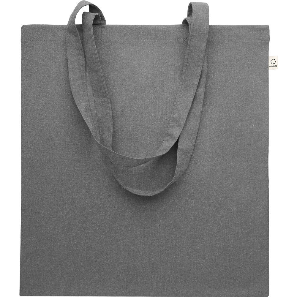 Recycled Cotton Shopping Bag (Black)_STONE GREY_DETAILEDIMAGE_front_1