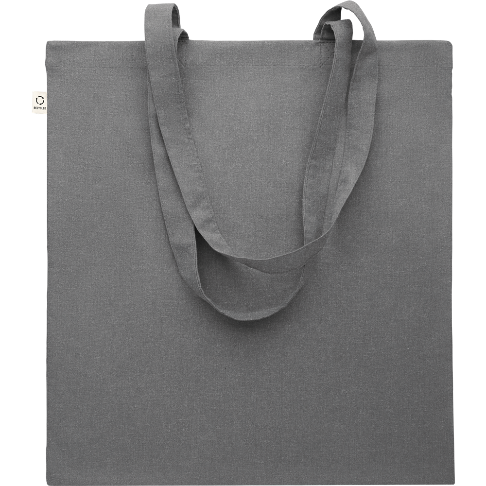 Recycled Cotton Shopping Bag (Black)_STONE GREY_DETAILEDIMAGE_front_2