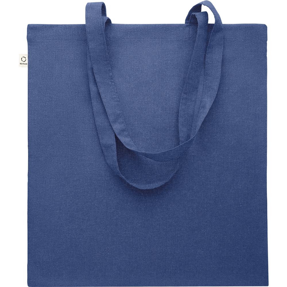 Recycled Cotton Shopping Bag (Black)_ROYAL BLUE_DETAILEDIMAGE_front_2