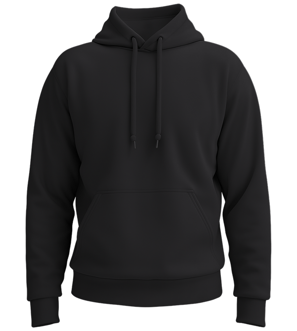 Comfort recycled unisex hoodie_BLACK_front