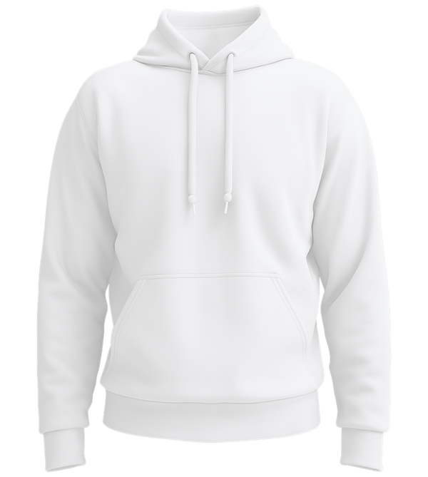 Comfort recycled unisex hoodie_WHITE_front