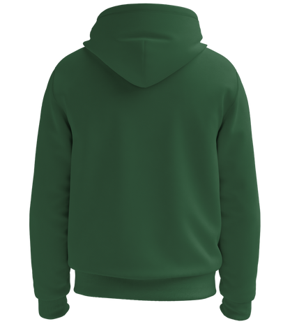 Comfort recycled unisex hoodie_BOTTLE GREEN_back