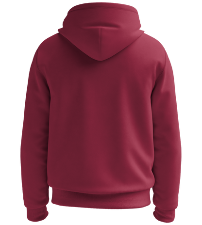 Comfort recycled unisex hoodie_BURGUNDY_back