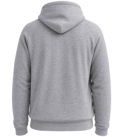 Comfort recycled unisex hoodie_GREY MELANGE_back