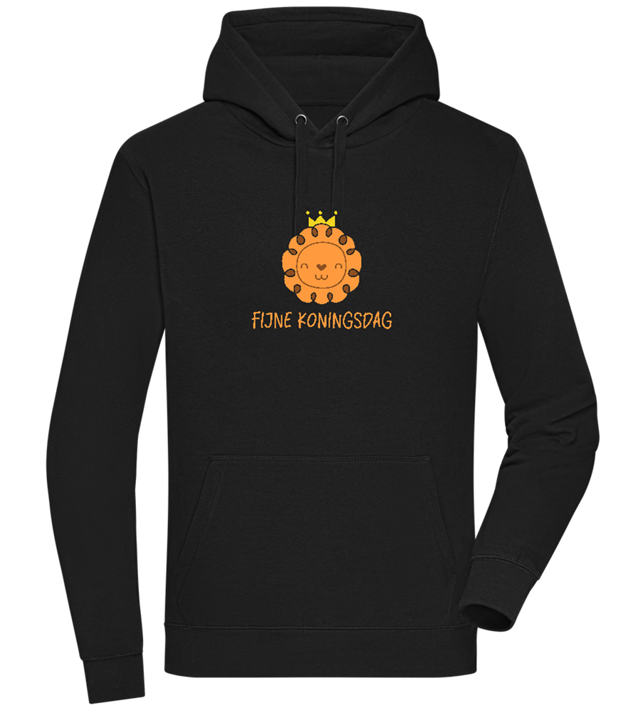 Fijne Koningsdag Design - Premium unisex hoodie_BLACK_front