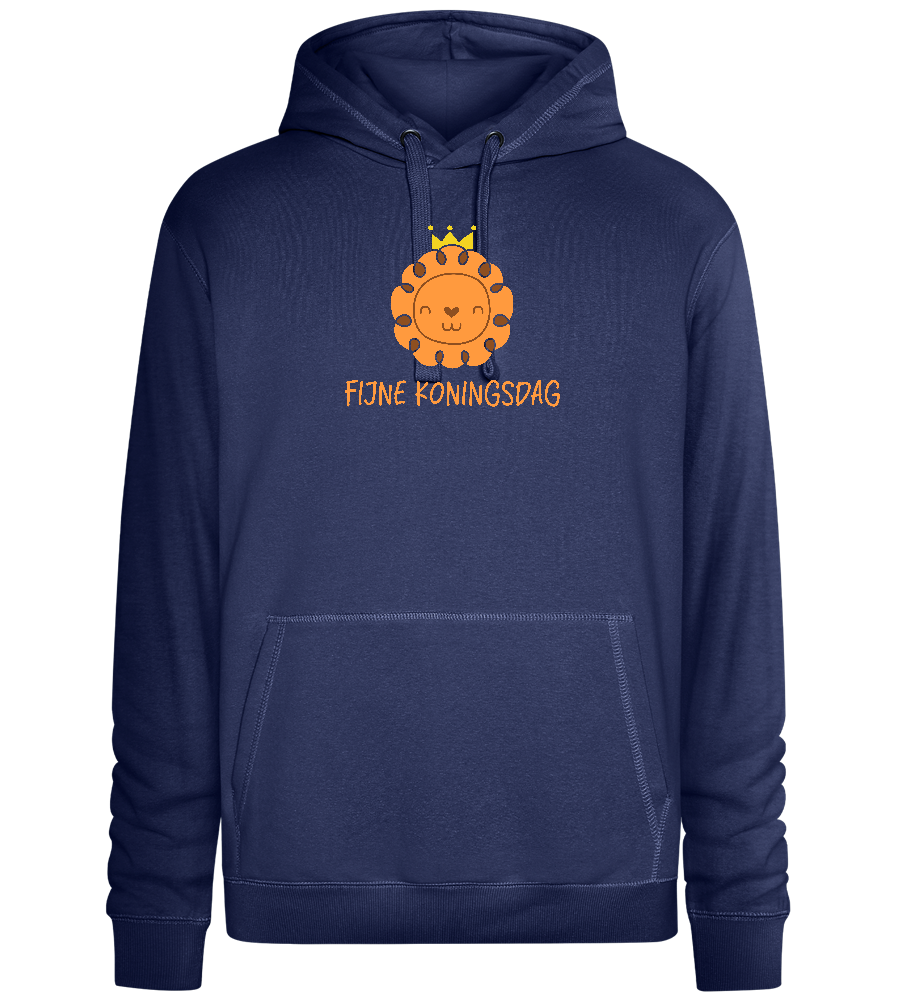 Fijne Koningsdag Design - Premium unisex hoodie_DENIM CHINA_front