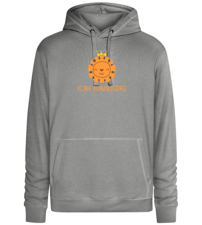 Fijne Koningsdag Design - Premium unisex hoodie_ORION GREY II_front