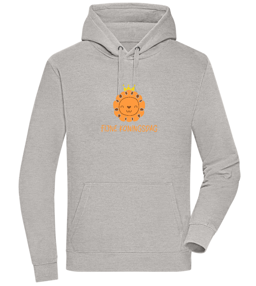 Fijne Koningsdag Design - Premium unisex hoodie_ORION GREY II_front