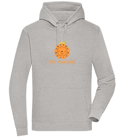 Fijne Koningsdag Design - Premium unisex hoodie_ORION GREY II_front