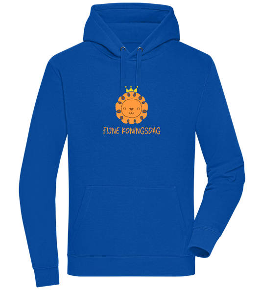 Fijne Koningsdag Design - Premium unisex hoodie_ROYAL_front