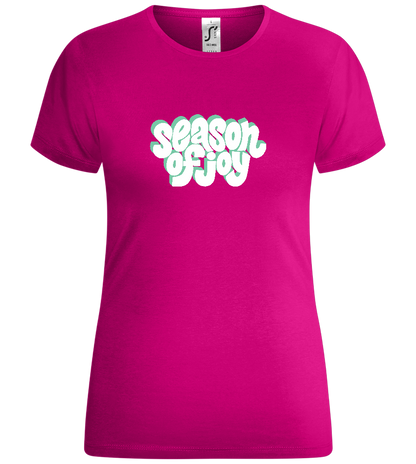 The Season of Joy Design - Comfort women's t-shirt_FUCHSIA_front