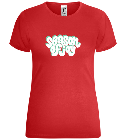 The Season of Joy Design - Comfort women's t-shirt_RED_front