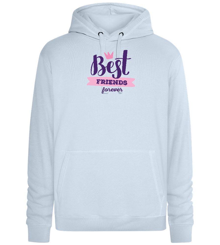 Best Friends Forever 1 Design - Premium unisex hoodie_CREAMY BLUE_front