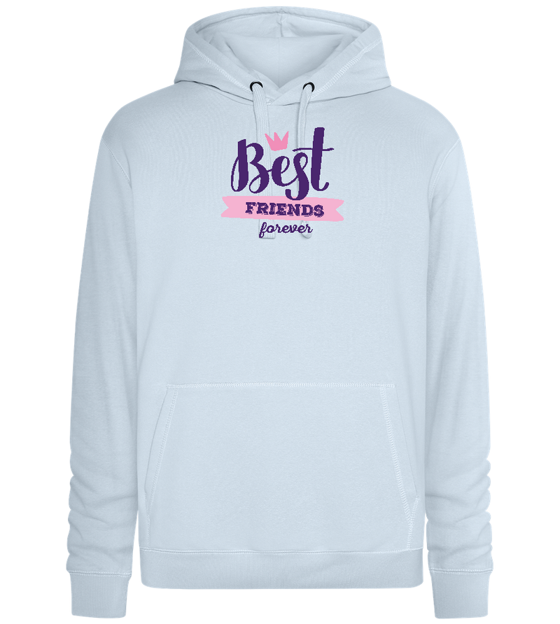 Best Friends Forever 1 Design - Premium unisex hoodie_CREAMY BLUE_front