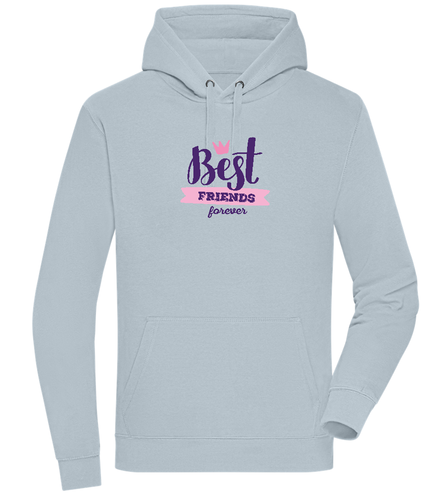 Best Friends Forever 1 Design - Premium unisex hoodie_CREAMY BLUE_front