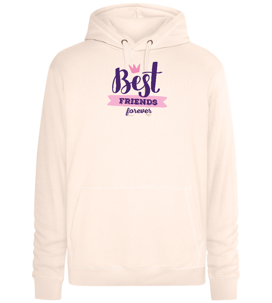 Best Friends Forever 1 Design - Premium unisex hoodie_LIGHT PEACH ROSE_front