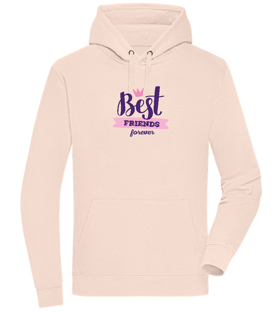 Best Friends Forever 1 Design - Premium unisex hoodie_LIGHT PEACH ROSE_front