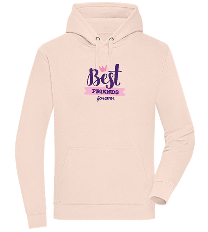 Best Friends Forever 1 Design - Premium unisex hoodie_LIGHT PEACH ROSE_front