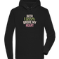 Never Broke My Heart Design - Premium unisex hoodie_BLACK_front