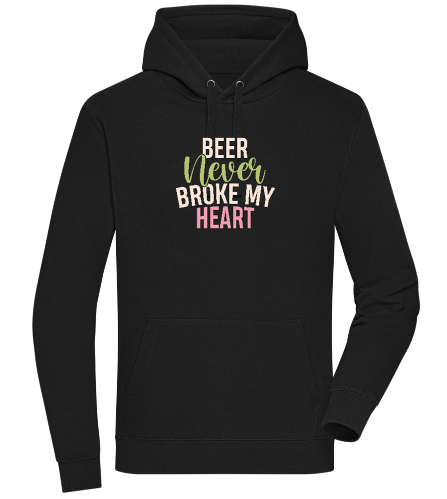 Never Broke My Heart Design - Premium unisex hoodie_BLACK_front